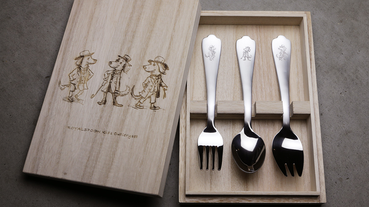 ステンレス製子供用カトラリーセット